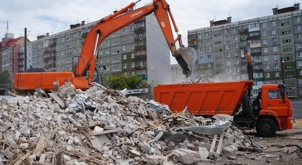 Профессиональный вывоз строительного мусора в Волхове в октябре